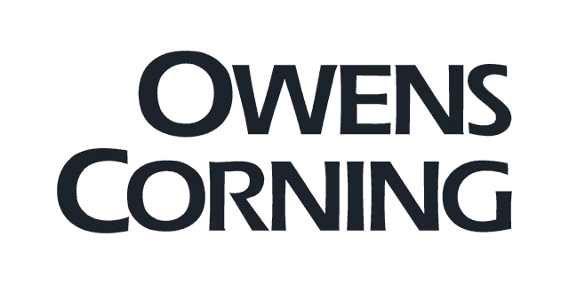 Owens Corning logo: we install Owens Corning roofing products