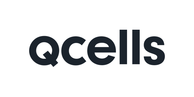Qcells logo: we install Qcells solar panels