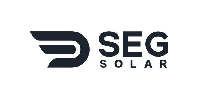 SEG Solar logo: we install SEG Solar solar panels