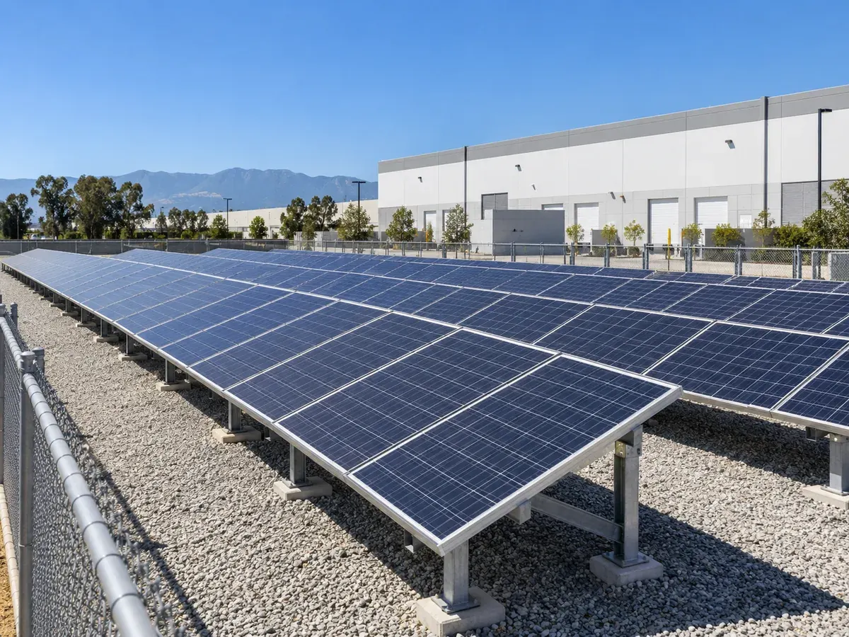 Commercial and industrial solar in Los Angeles, CA: ground-mounted systems