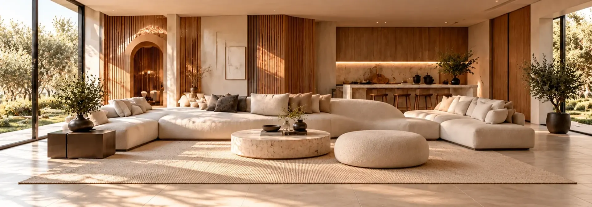 Modern remodeled living room interior in Los Angeles, CA