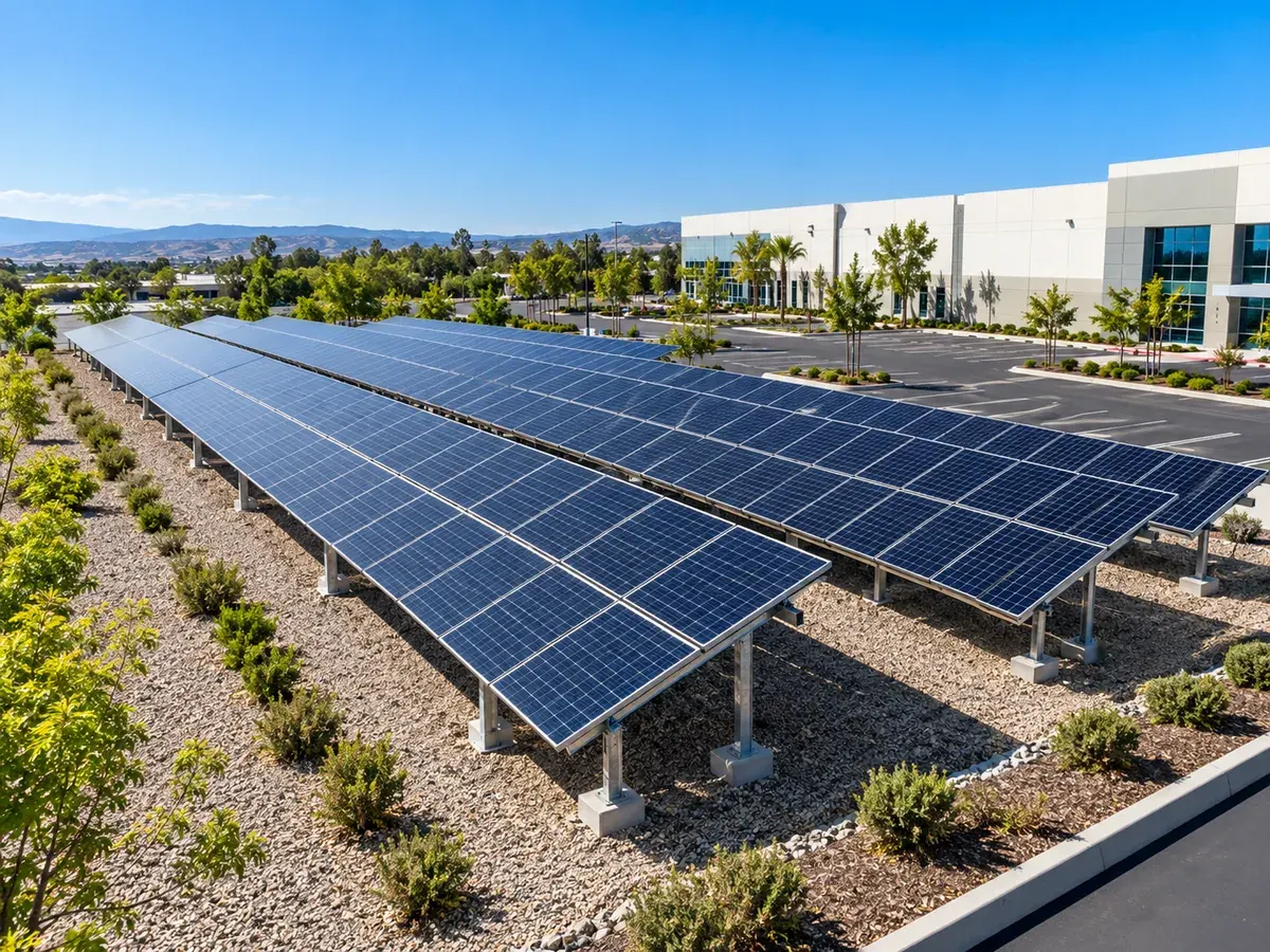 Solar power plant in Los Angeles, CA: commercial sites
